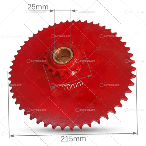 Z=16/=Z52 PINION DUBLU LANT VALTURI CULEGATOARE PORUMB SIP [1]