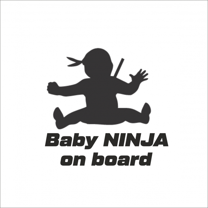 BABY NINJA ON BOARD [1]
