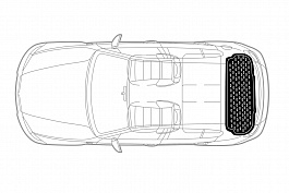 Covor portbagaj tavita Fiat Doblo II Panorama 5 locuri scurt 2015-> [1]