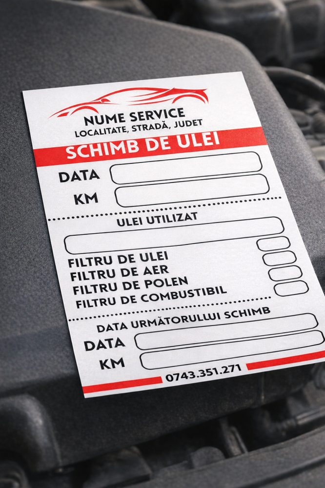 ETICHETE REVIZIE ULEI (SET 100 BUCATI) [3]