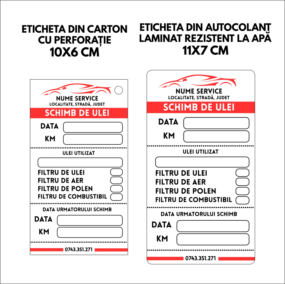 ETICHETE REVIZIE ULEI (SET 100 BUCATI) [2]