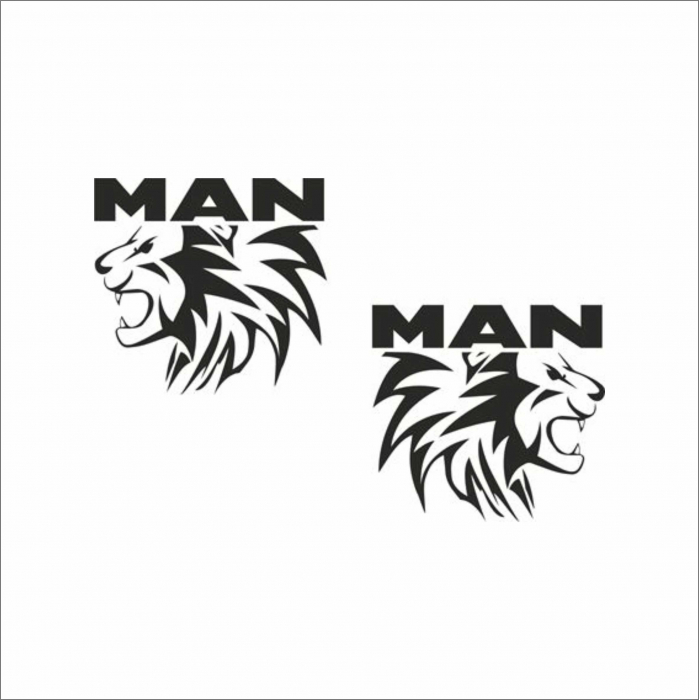 SET STICKERE CAMION MAN LEU NR.2 [1]