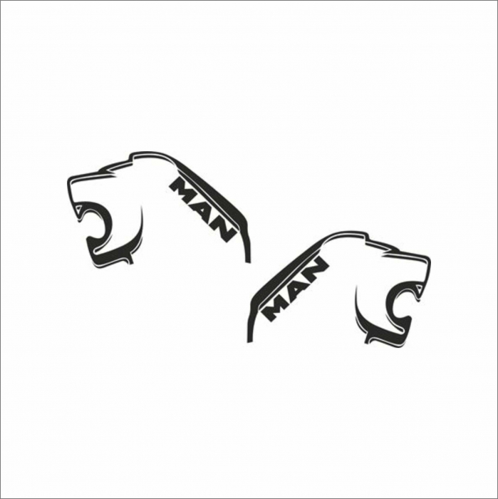 SET STICKERE CAMION MAN LEU NR.11 [1]