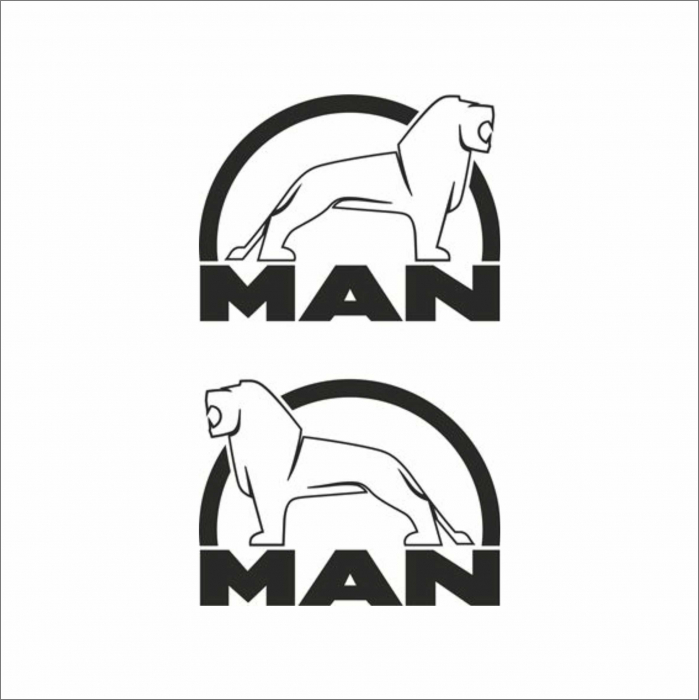 SET STICKERE CAMION MAN LEU NR.8 [1]