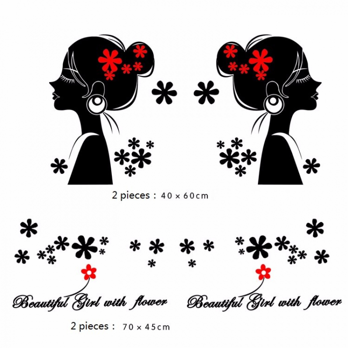 STICKER GIRL WITH FLOWER [2]