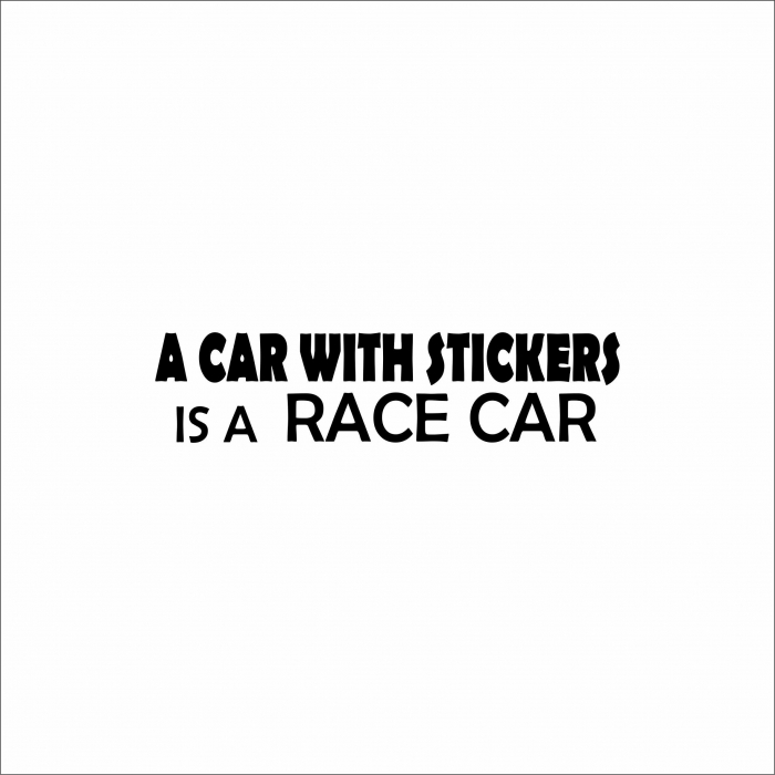 STICKER A CAR WITH STICKERS RACE CAR [1]