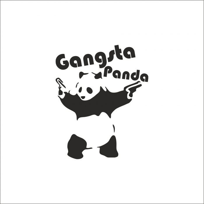 STICKER GANGSTA PANDA [1]