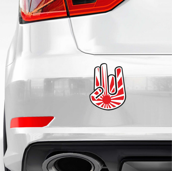 STICKER JDM HAND AND SUN V2 [1]
