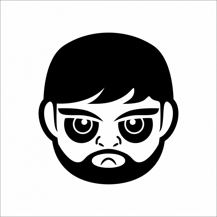 STICKER MAN WITH BEARD [1]