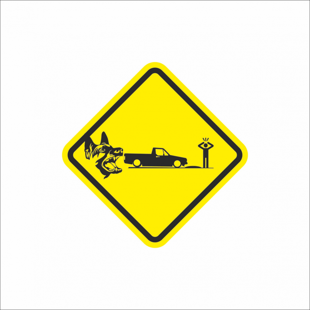 STICKER ATTENTION SPEED BUMP [1]