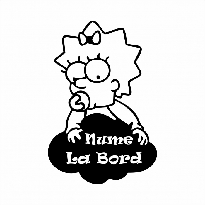 STICKER BABY ON BOARD SIMPSONS [1]