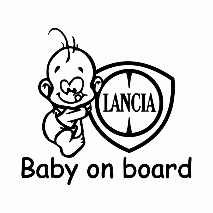 STICKER BABY ON BOARD LANCIA [1]