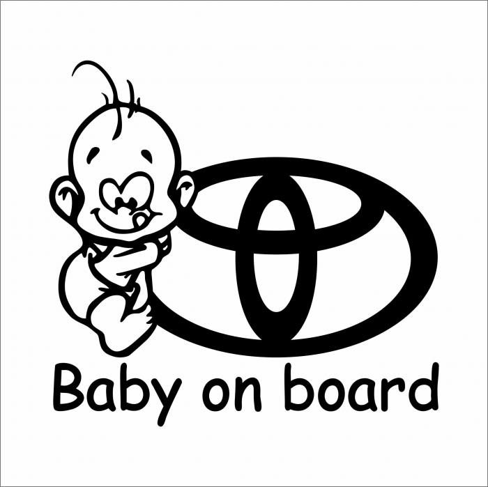 STICKER BABY ON BOARD TOYOTA [1]