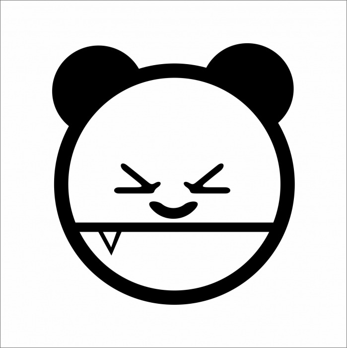 STICKER ANGRY BEAR [1]