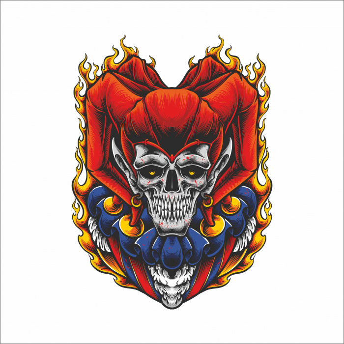 STICKER CREEPY CLOWN [1]