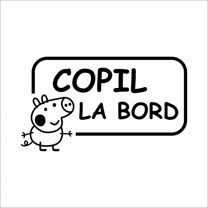 STICKER COPIL LA BORD PEPA [1]