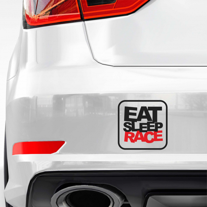 STICKER EAT SLEEP RACE [1]