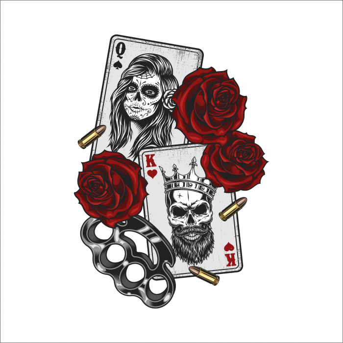 STICKER CARDS AND ROSES [1]