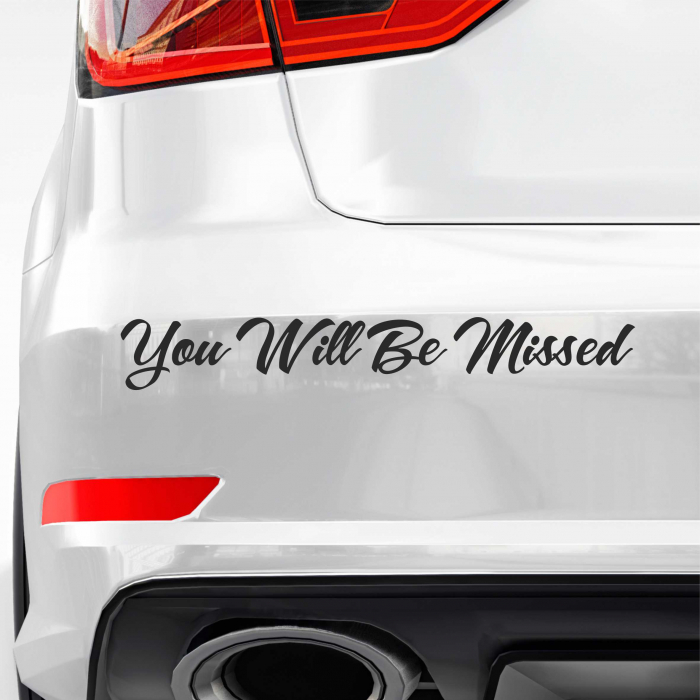 STICKER YOU WILL BE MISSED [1]