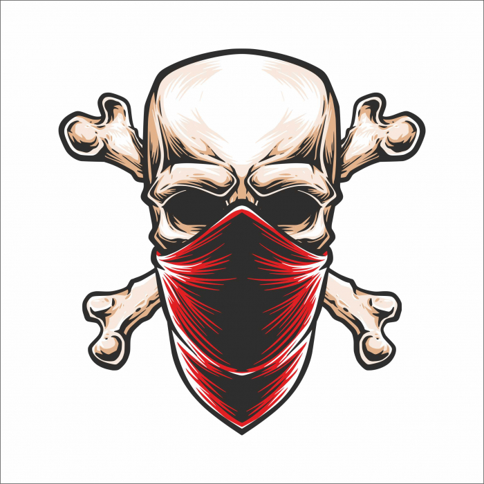 STICKER BANDIT SKULL [1]