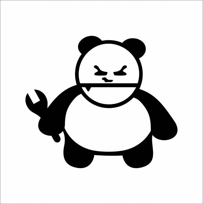 STICKER PANDA MECHANIC [1]