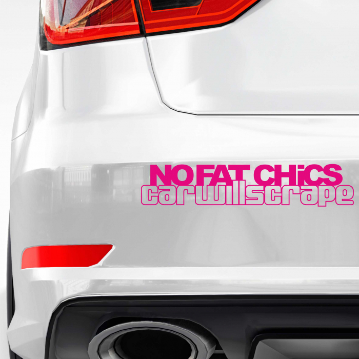 STICKER NO FAT CHICKS JDM V2 [1]