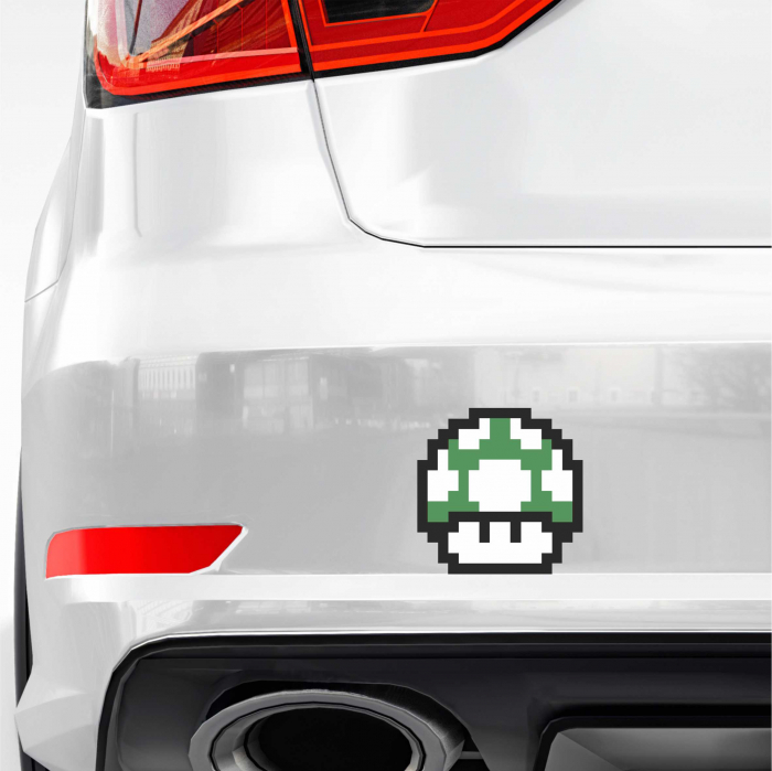 STICKER 1UP MUSHROOM PIXEL [1]