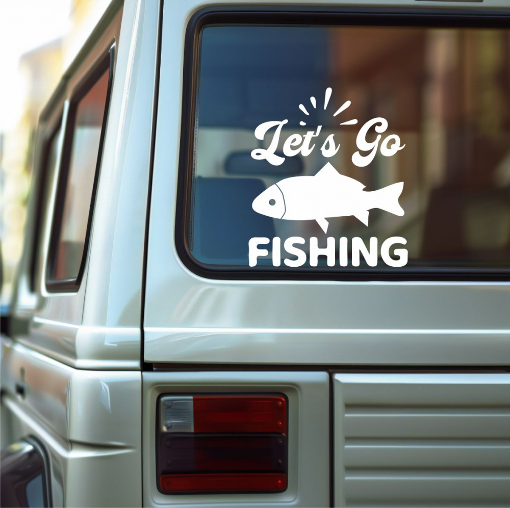 STICKER LET S GO FISHING [1]