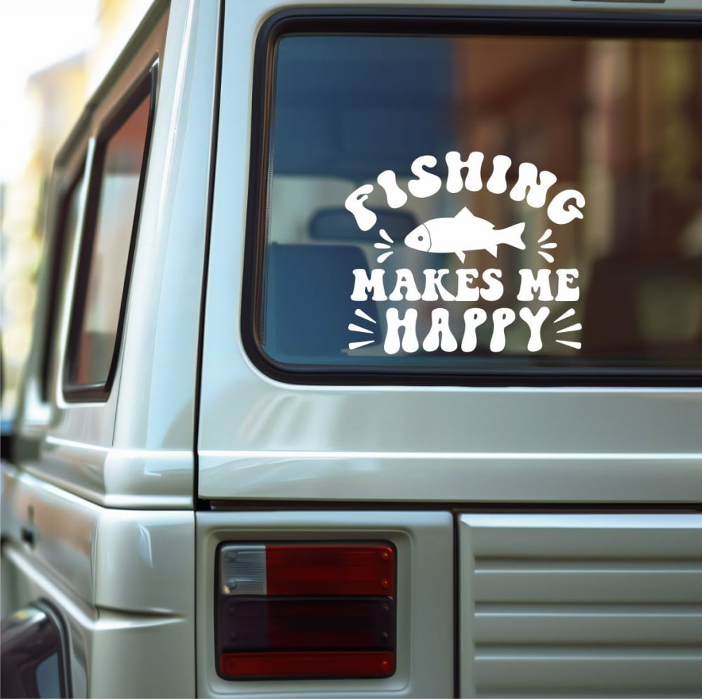 STICKER FISHING MAKES ME HAPPY [1]