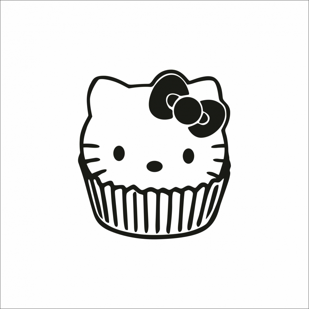 STICKER HELLO KITTY CUPCAKE [1]