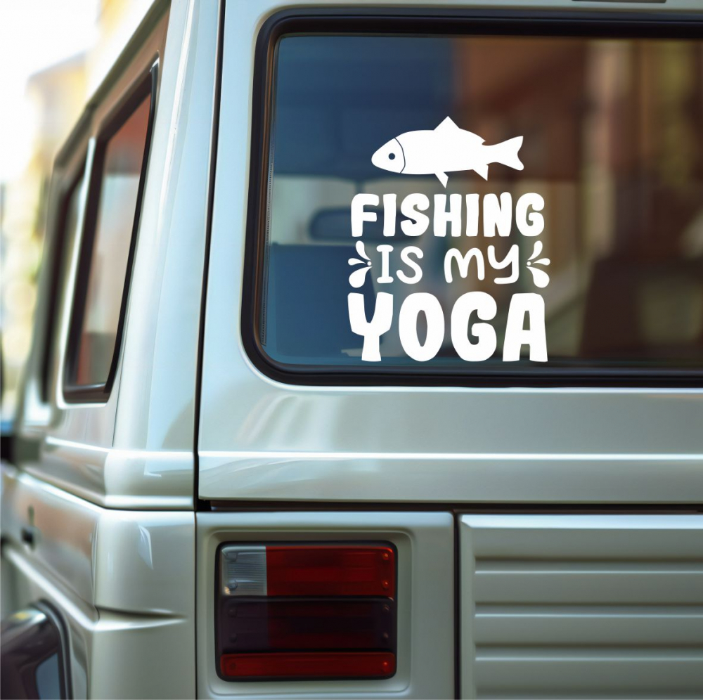 STICKER FISHNING IS MY YOGA [1]