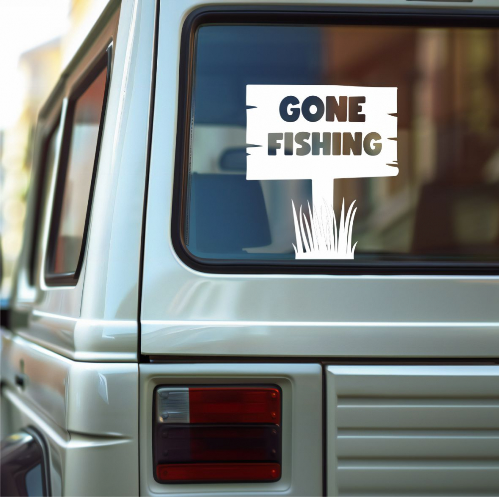 STICKER GONE FISHING NR.10 [1]