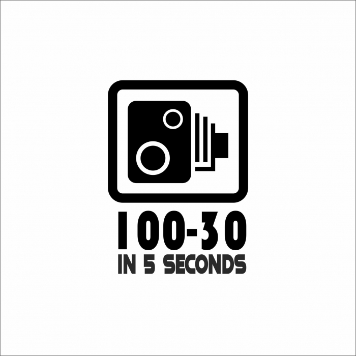 STICKER 100-30KM/H IN 5 SECONDS [1]