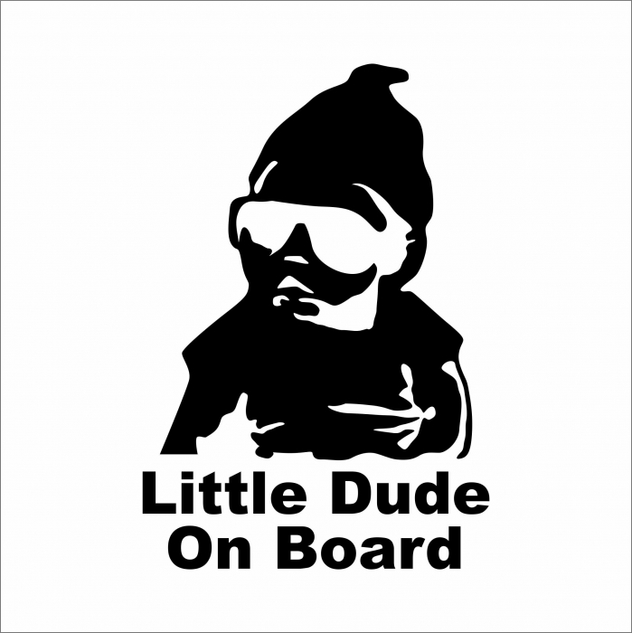 STICKER LITTLE DUDE ON BOARD [1]