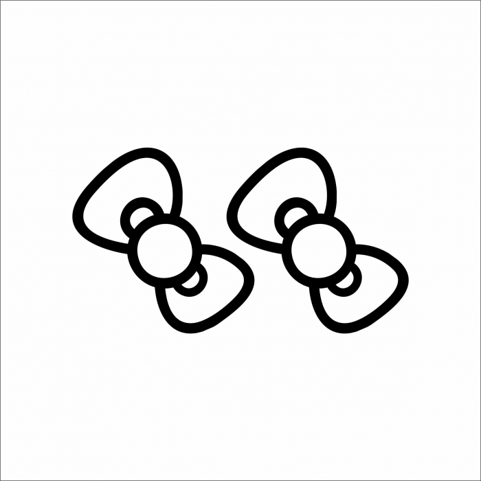 STICKER HELLO KITTY BOW [1]