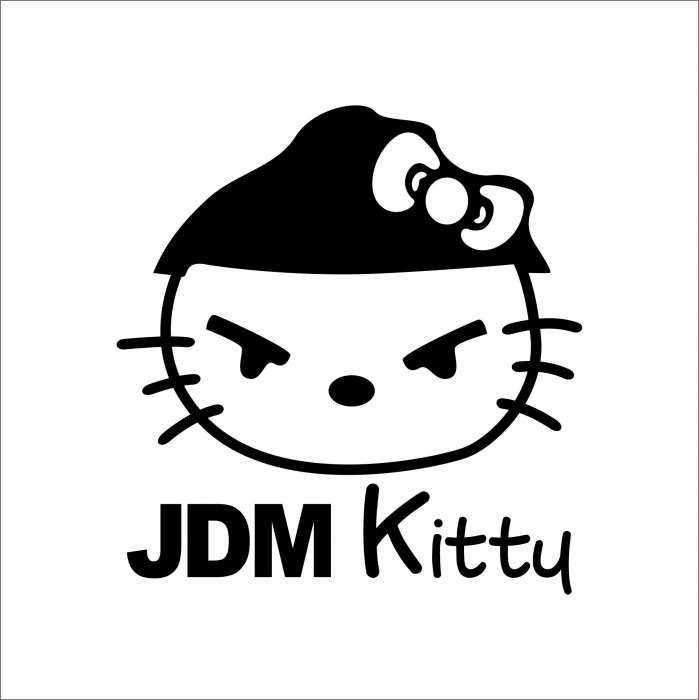 STICKER JDM KITTY V2 [1]