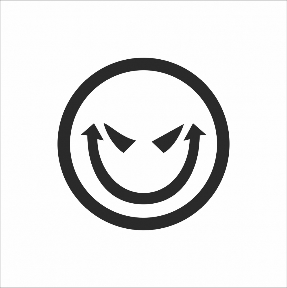 STICKER EVIL SMILE [1]