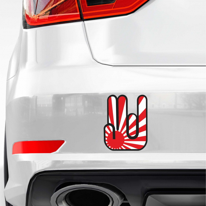 STICKER JDM HAND AND SUN V3 [1]