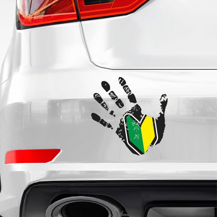 STICKER HAND WITH JDM SYMBOL [1]
