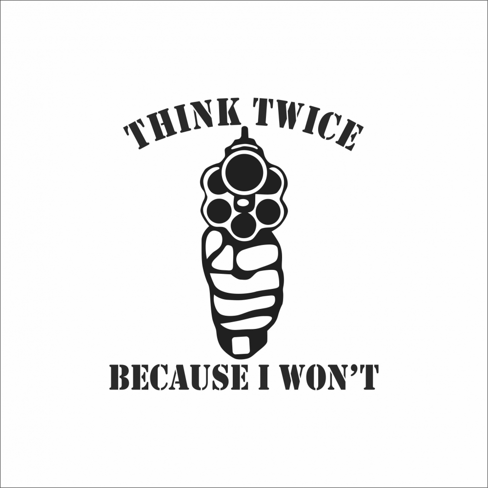 STICKER THINK TWICE [1]