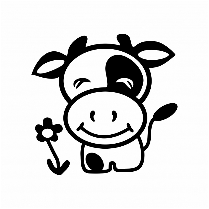 STICKER HAPPY COW [1]