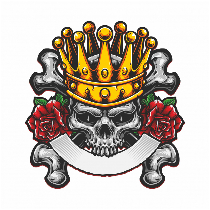 STICKER SKULL CROSSBONES [1]
