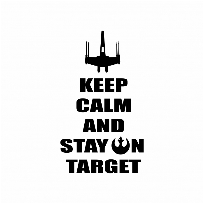 STICKER KEEP CALM STAY ON TARGET [1]