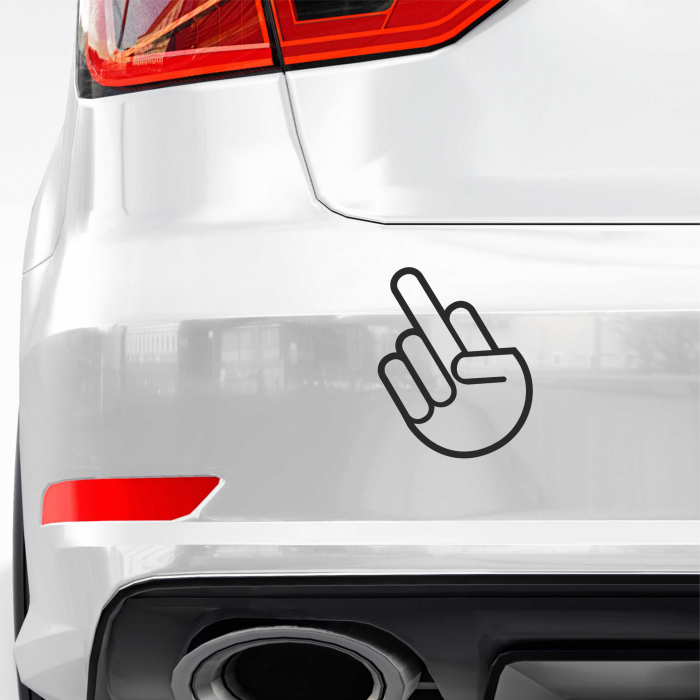 STICKER MIDDLE FINGER JDM [1]