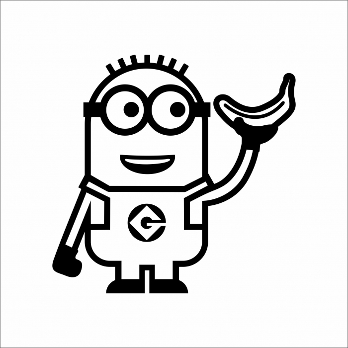 STICKER MINION BANANA