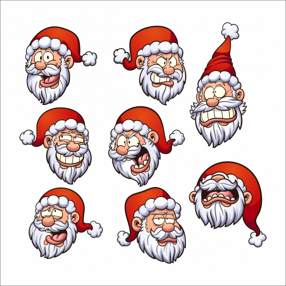 STICKER SANTA EMOTICONS [1]