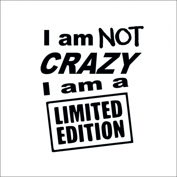 STICKER NOT CRAZY [1]