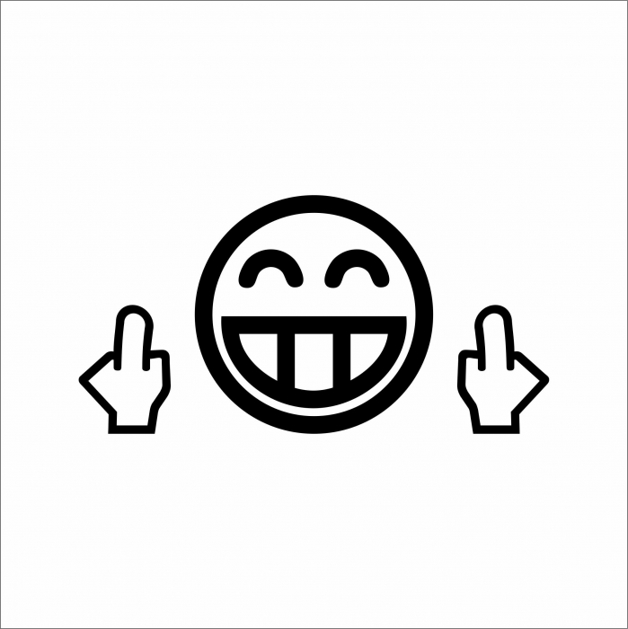 STICKER SMILEY FINGER [1]