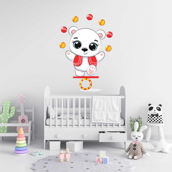 STICKER PERETE URS POLAR LA CIRC [1]