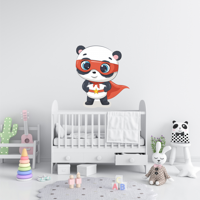 STICKER PERETE PANDA EROU [1]